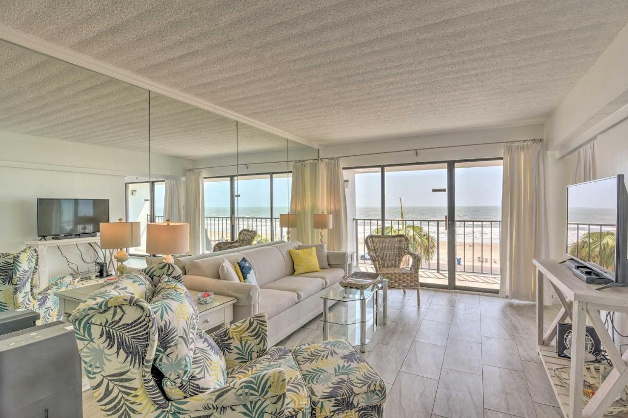 Galveston Oceanfront Condo With Balcony And View! Exterior photo