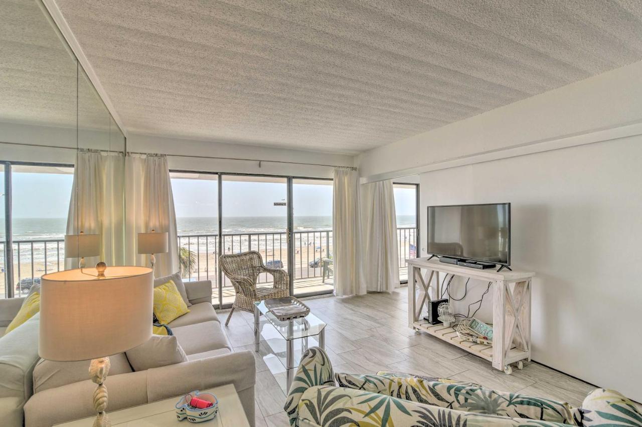 Galveston Oceanfront Condo With Balcony And View! Exterior photo